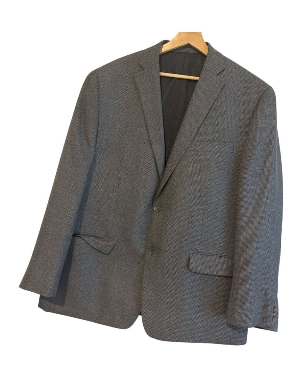 Michael Kors Gray Houndstooth Pattern Single Breasted Sport Coat Size 46R